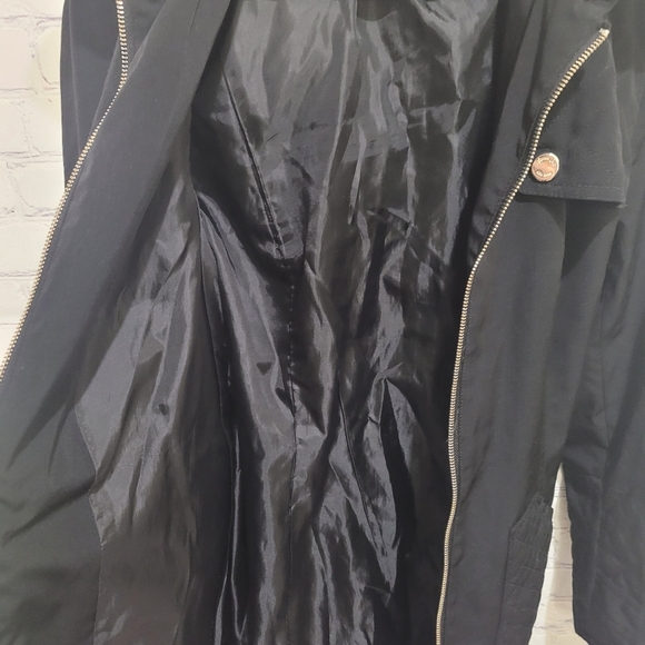 Kenneth‎ Cole Black Zip Up Hooded Jacket Size Medium - Picture 5 of 6